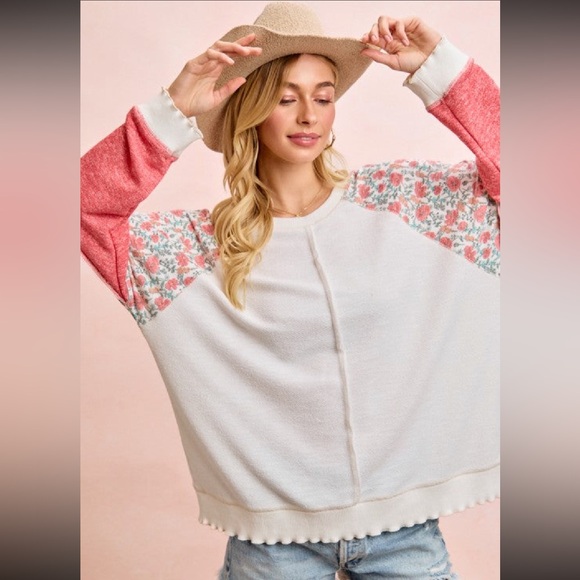 BiBi French Terry Mix & Match Top - Picture 3 of 4